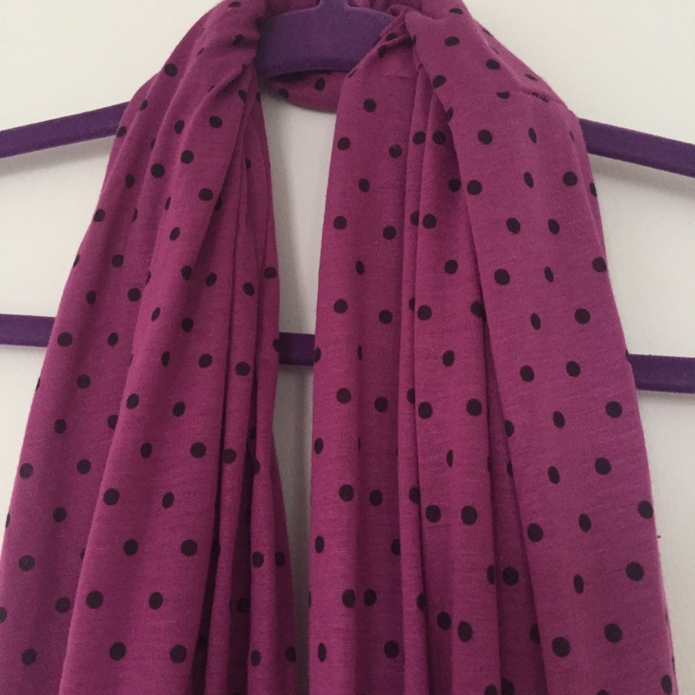 Purple infinity scarf